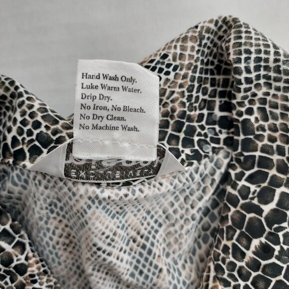 Exclusively Misook Full Zip Snakeskin Print Sequins Jacket Size XS - Picture 7 of 8